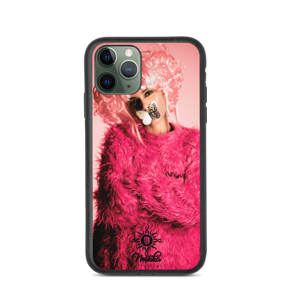 Pink Monkey Biodegradable phone case