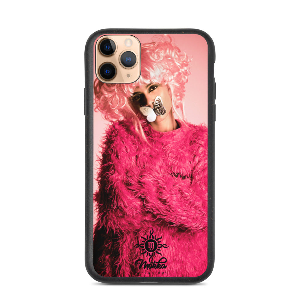 Pink Monkey Biodegradable phone case